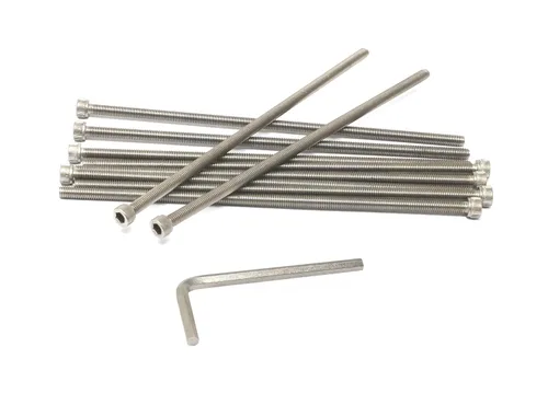 Vista 202 de iexcell Kit de tornillos de cabeza hexagonal de acero inoxidable 304, 100 unidades M2 x 0.157 in, paso de rosca de 0.016 in