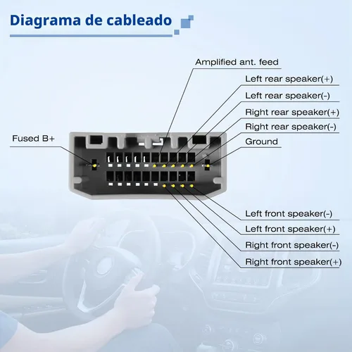 Vista 3 de RDBS Arnés de cableado estéreo para automóvil para Dodge 2006-2016, Jeep 2008-2016, modelos Chrysler 2004-2016, cable de radio con conector