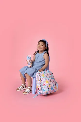 Vista 3 de Simple Modern Mochila para niños y niñas escolares, Disney Arcoiris princesa, 18 L