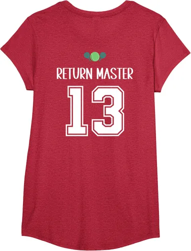 Vista 53 de Camiseta divertida del grupo de tenis de pádel para el equipo de pádel