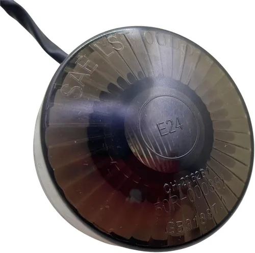 Vista 2 de Universal LED redondo motocicleta trasera freno freno luz moto placa montaje lámpara para Cafe Racer Honda ATV UTV Suzuki