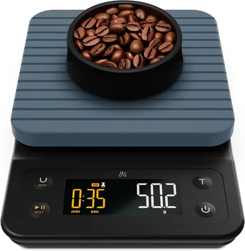 Vista 10 de Greater Goods Báscula de café con temporizador, precisión de 0.004 oz para Abedul