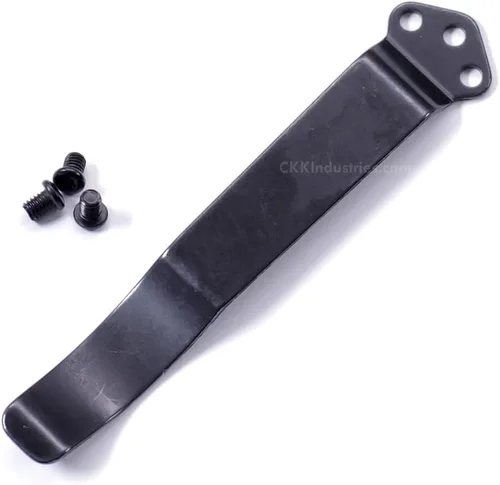 Vista 21 de EZSMITH (Modelo 1 Pinza de bolsillo universal - (Acabado táctico negro) - Pinza de bolsillo de repuesto para cuchillos plegables, teléfonos Modelo 1