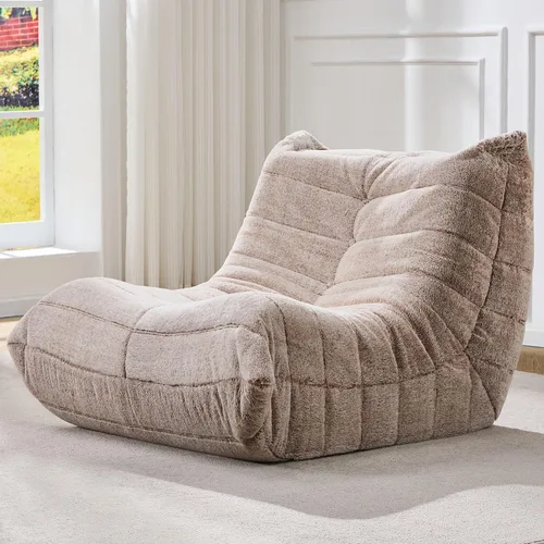 Vista 31 de Hobestluk Puf con espuma viscoelástica, tela de piel sintética ultrasuave, diseño ergonómico, puf pequeño, para sala de estar, dormitorio, sala