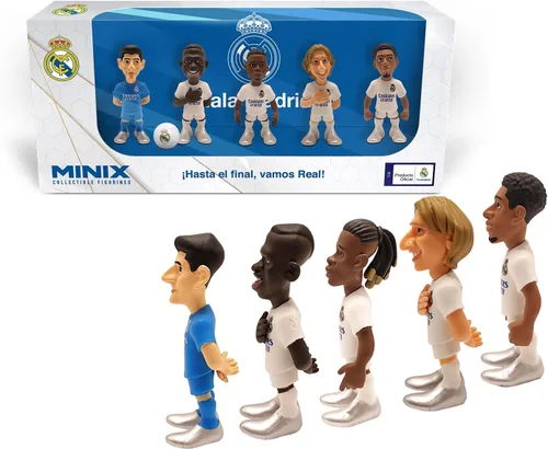 Vista 8 de MINIX COLLECTIBLE FIGURINES – Paquete de 5 estrellas del FC Barcelona (7cm) – Araujo, TER Stegen, GAVI, Pedri & Lewandowski – Mini figuras de fútbol