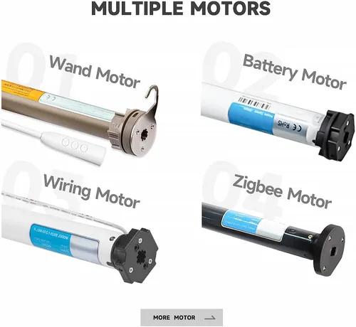 Vista 3 de Persianas motorizadas personalizadas de cebra para ventanas con control remoto, persianas inteligentes impermeables y resistentes al viento