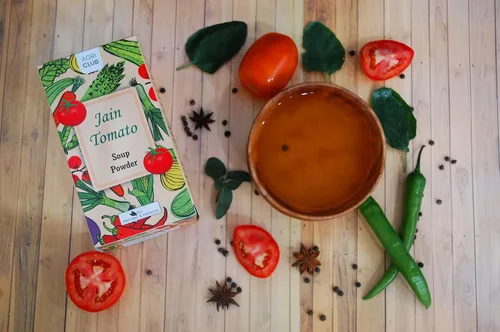 Vista 6 de Agri Club Sopa de tomate instantánea Jain en polvo 15 sobres (cada 49.2 ft)