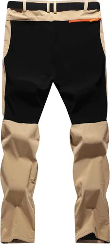 Vista 9 de Pantalones de esquí de nieve para mujer, con forro polar, impermeables, aislados, cálidos, softshell, pantalones cargo para senderismo