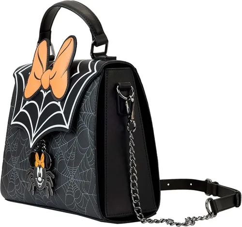 Vista 5 de Loungefly Disney Minnie Mouse Spider Crossbody Purse Halloween Bags