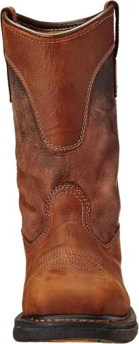 Vista 2 de Carhartt Wellington Cmp1218 - Botas de trabajo de cuero con punta cuadrada de seguridad para hombre, Marrón