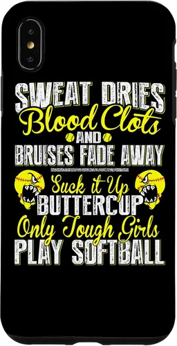 Vista 11 de iPhone 16 Only Tough Girls Play Softball - Funda resistente para jugador de sóftbol
