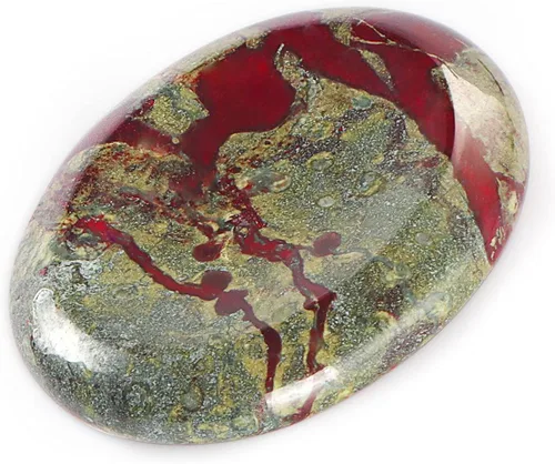 Vista 15 de Artistone Juego de 2 piedras de sangre africanas para el pulgar, piedras curativas naturales pulidas para chakras, para aliviar el estrés