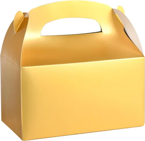 Vista 16 de DjinnGlory Paquete de 36 Cajas Pequeñas Azules de Obsequios para Fiestas, Cajas Gable, Cajas de Regalo de Papel para Baby Shower, Cumpleaños, Fiesta
