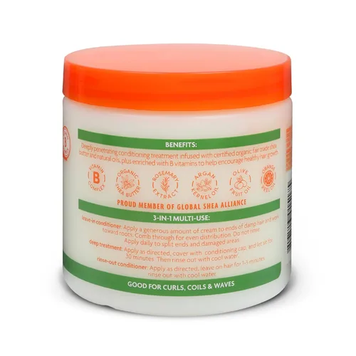 Vista 2 de Aceite de Argán Cantu, acondicionador, reparación, crema, 16 oz