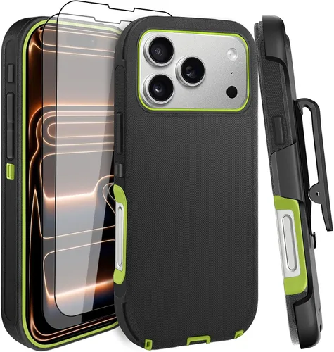 Vista 27 de Funda para iPhone 11 con Clip para Cinturón, Soporte y 2 Protectores de Pantalla, Protección Completa Resistente, Funda a Prueba de Golpes y Caídas