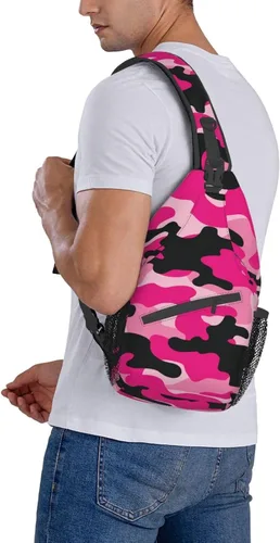 Vista 6 de Crossbody Bag For Women Men Travel Hiking Backpack Sling Shoulder Chest Bags Casual Daypack Purse