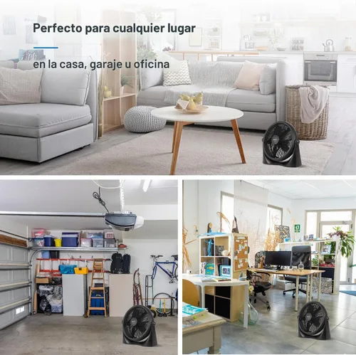 Vista 7 de Commercial Cool Ventilador de piso de alta velocidad de 16 pulgadas, negro, CFF16B