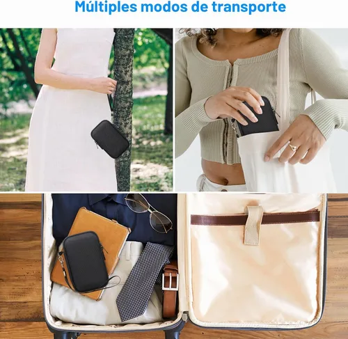 Vista 3 de Canboc Funda para Canon PowerShot SX740/SX730, funda rígida de transporte + funda protectora de silicona suave con cubierta extraíble para lentes