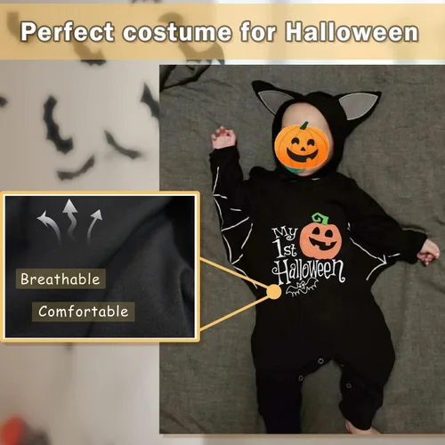 Vista 2 de Disfraz de animal para bebé, unisex, para niños, disfraz de Halloween, disfraz de Halloween para bebé