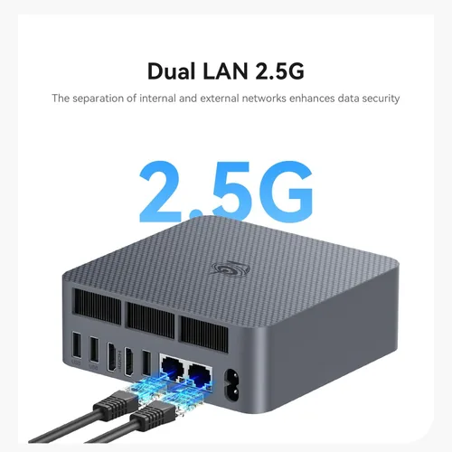 Vista 5 de Beelink EQi13 Mini PC, Intel 13420H 8C/12T, 16GB DDR4 500G PCIe4.0 SSD