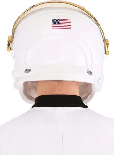 Vista 6 de Fun Costumes Casco de traje espacial de astronauta para adultos