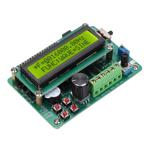 Vista 8 de FY1005S generador de señal digital DDS, fuente de señal de función de 5 MHz con módulo de contador de frecuencia, pantalla digital para laboratorios