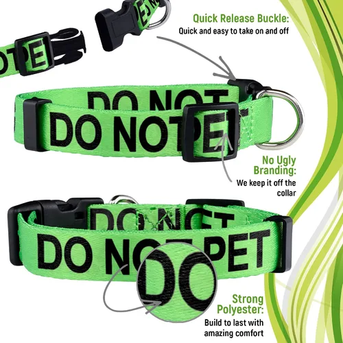 Vista 3 de Native Pup Collar de perro Do Not Pet (mediano)