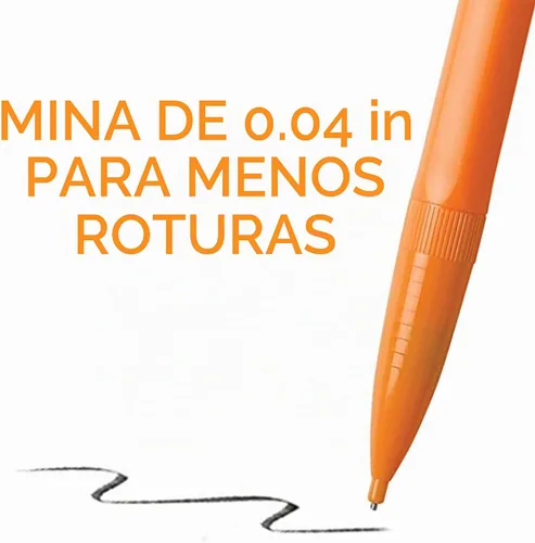 Vista 2 de BIC Xtra-Strong - Lápiz mecánico, barril colorido, punta gruesa (0.9 mm), 48