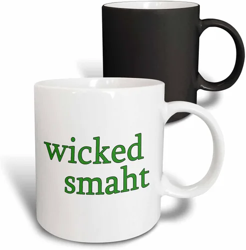 Vista 8 de 3dRose EvaDane - Citas divertidas - Wicked Smaht. Green. - Tazas (mug_193286_4)