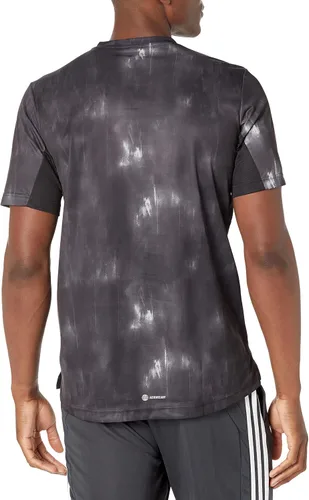 Vista 2 de adidas Camiseta de entrenamiento Aeroready con estampado de tiza para hombre