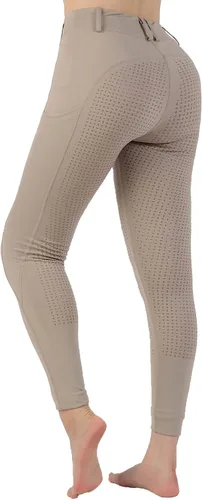 Vista 3 de Mallas de equitación para mujer pantalones de entrenamiento con agarre de silicona