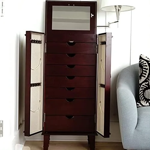 Vista 2 de Hives and Honey Cabby Jewelry Armoire, cereza
