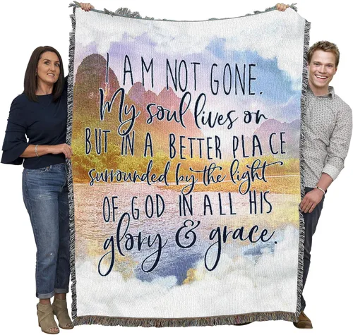 Vista 21 de Pure Country Weavers Manta con texto en inglés «Wherever A Beautiful Soul Has Been, There is A Trail of Beautiful Memories», tapiz de regalo