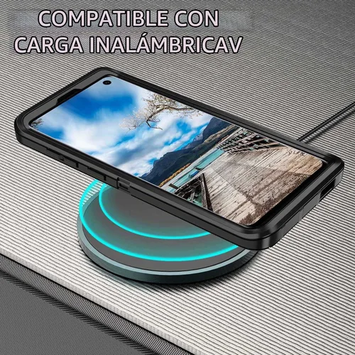 Vista 7 de Funda para Galaxy S10, [sin protector de pantalla] resistente a prueba de golpes, polvo y caídas, 3 capas de protección completa del cuerpo, funda