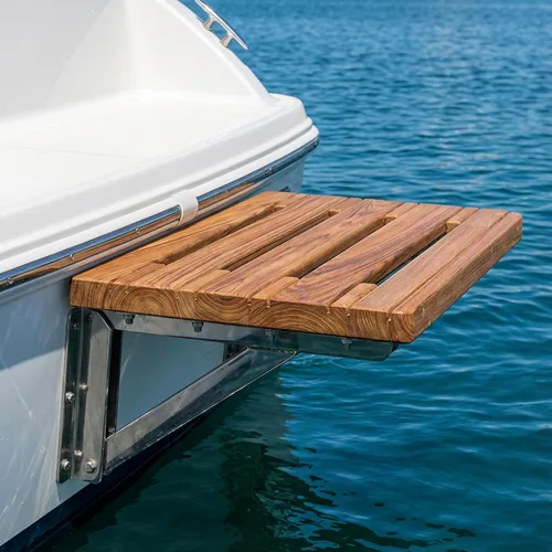 Vista 6 de Whitecap Teak Whitecap 60918 - Plataforma de natación en teca, 18 x 15 pulgadas