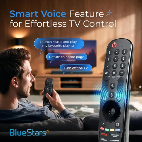 Vista 8 de BlueStars Control remoto por voz Magic para reemplazo de control de TV LG