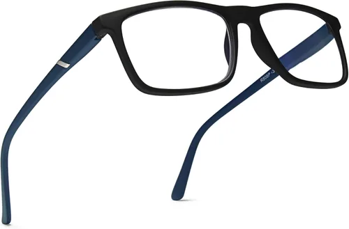 Vista 9 de 2SeeLife Blue Light TR-90 Reading Glasses for Men – Fits all Face Shapes, Sturdy Frame, Spring Hinges, Premium Readers Negro