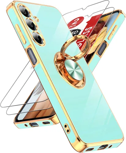 Vista 51 de LeYi Funda para iPhone XR: con Protector de Pantalla de Vidrio Templado [Paquete de 2] Soporte de Anillo Giratorio de 360°, Soporte Magnético