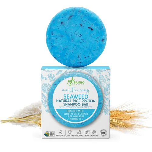 Vista 11 de Barra de champú de agua de proteína de arroz sólido con jabón para el cabello con efecto acondicionador - Barras de champú para cabello con todos