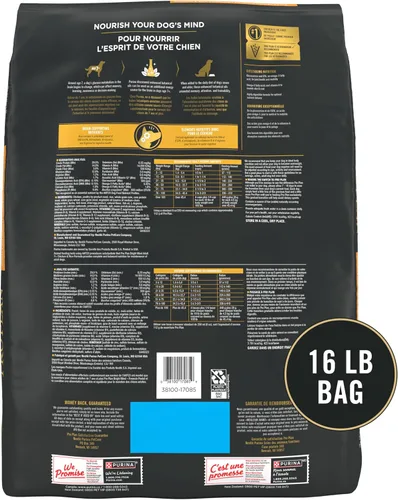 Vista 8 de Purina Pro Plan Comida para perros mayores con probióticos para perros, fórmula Bright Mind 7+ de pollo y arroz, bolsa de 16 libras