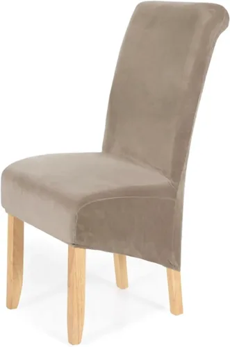 Vista 15 de 4 fundas para sillas de comedor, terciopelo elástico, extraíble, lavable, grande, suave, para comedor, cocina, hogar, restaurante, silla (negro)
