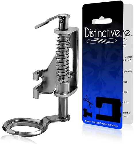 Vista 22 de Distinctive 1 – 4 (cuarto de pulgada) Quilting máquina de coser prensatelas para guía de borde con – Compatible con todos los vástagos Snap-On