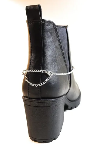 Vista 6 de Angel Wings Heart Boot Bracelet Chain Blue Turquoise Gemstone 15 Inch Adjustable Size Double Clasp Gift Boxed