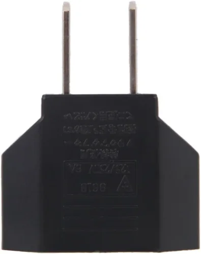 Vista 3 de ANRANK E-U1009618AK Convertidor de adaptador de enchufe de alimentación de viaje de Europa a EE. UU Paquete de 2