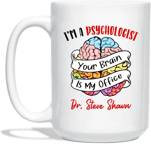 Vista 16 de Taza de café personalizada para psiquiatra jubilada, regalo para el abuelo y la abuela, "A Truly Great Psychiatist Is Hard To Find Difficult To Part