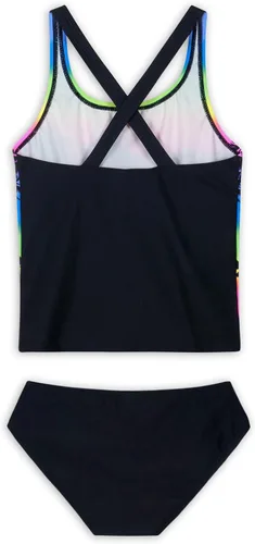Vista 2 de Jimmy Bahamas Traje de baño tankini de 2 piezas para niñas, parte superior halter con parte inferior