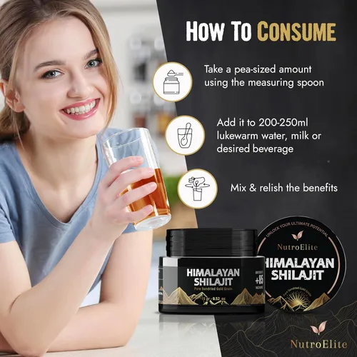 Vista 4 de Resina Shilajit del Himalaya pura de grado dorado, 100% natural, auténtica y orgánica, suplemento de energía, vitalidad y bienestar, probada