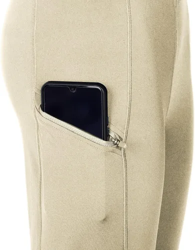 Vista 3 de Willit Pantalones de equitación para niñas, pantalones ecuestres para niños, parches de rodilla, mallas escolares con bolsillos con cremallera