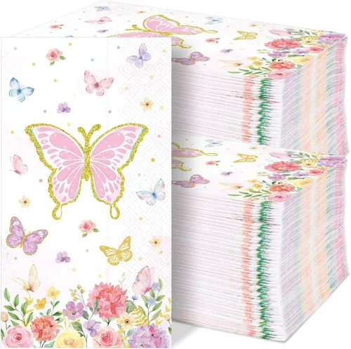 Vista 9 de gisgfim 100 piezas de servilletas de papel desechables con estrellas patrióticas para el 4 de julio, Día de la Independencia, servilletas