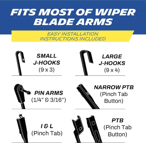 Vista 5 de Michelin 19-1515SUBA Stealth Ultra Twin Pack Escobilla Limpiaparabrisas de 15 pulgadas Se Adapta a Modelos Selectos de Jeep, Ford, Dodge, Toyota